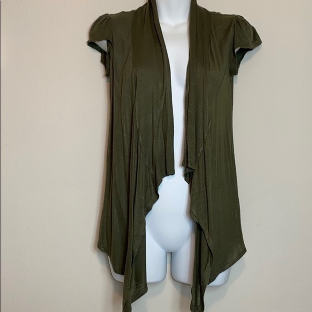 One Clothing Green Shrug Size S - Picture 2 of 9